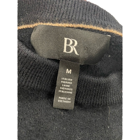 Banana republic 100% Italian merino wool black sweater kids size medium child - Picture 2 of 3